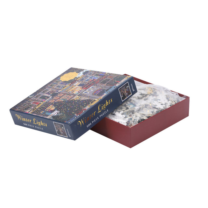 Gepersonaliseerde op maat gedrukte puzzels met kleurenprint voor alle leeftijden