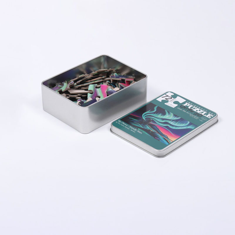 Kinderen op maat gedrukte puzzels Eiron Box Puzzle Voor 3-jarigen 72pcs