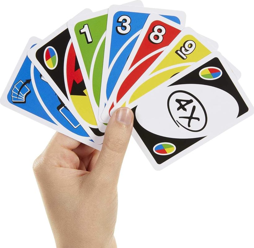 Kleurrijk puzzelpatroon Kaartspelen Glanzend afwerking Deck met King Queen Jack Face Cards