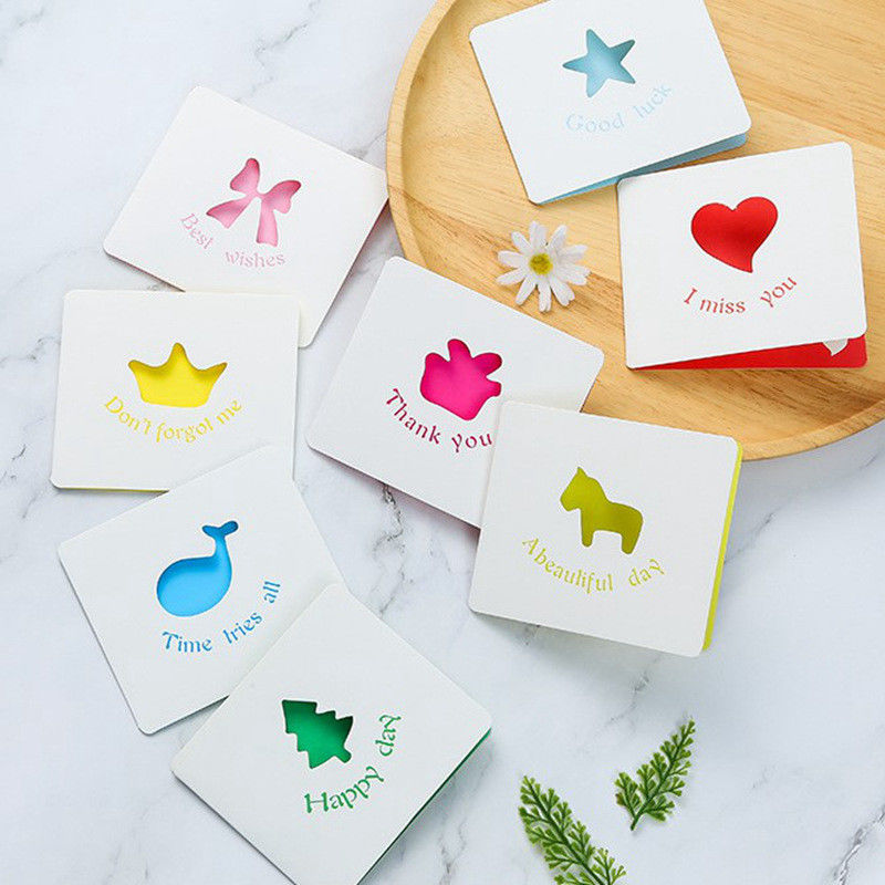 Verschillende ontwerpen inspirerende creatieve groetkaarten 5 x 7 inch voor zakelijke groeten