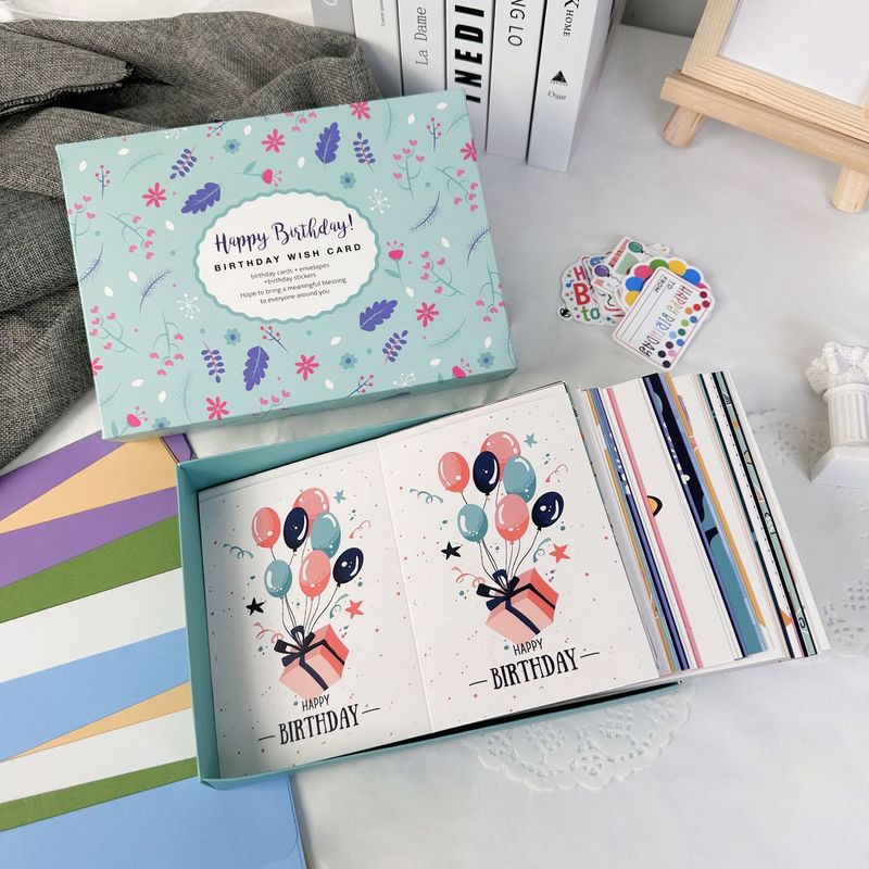 Kleurrijke 5x7 gevarieerde creatieve groetkaart met envelop 15 Pack