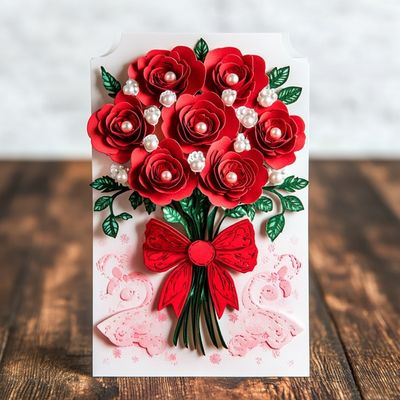 Goede prijs. Rectangular Unique Wholesale Exquisite Kraft Paper Dry Flower Greeting Cards Enveloppe inbegrepen voor B2B-vereisten online